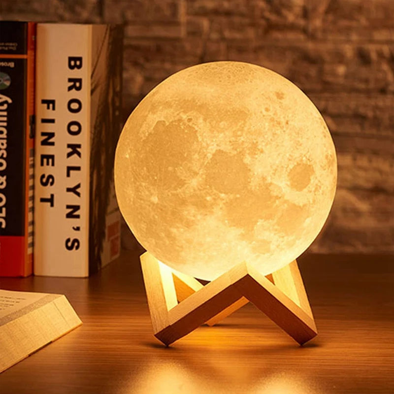 Luminária de Led  Portátil Formado em Lua