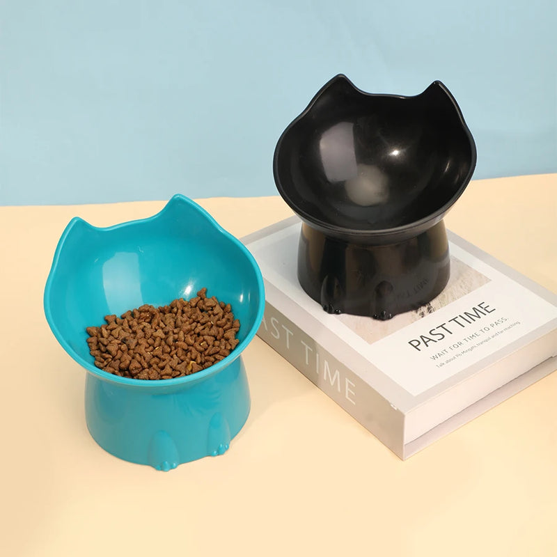Tigela elevada para gatos WhiskerWare Arredondada