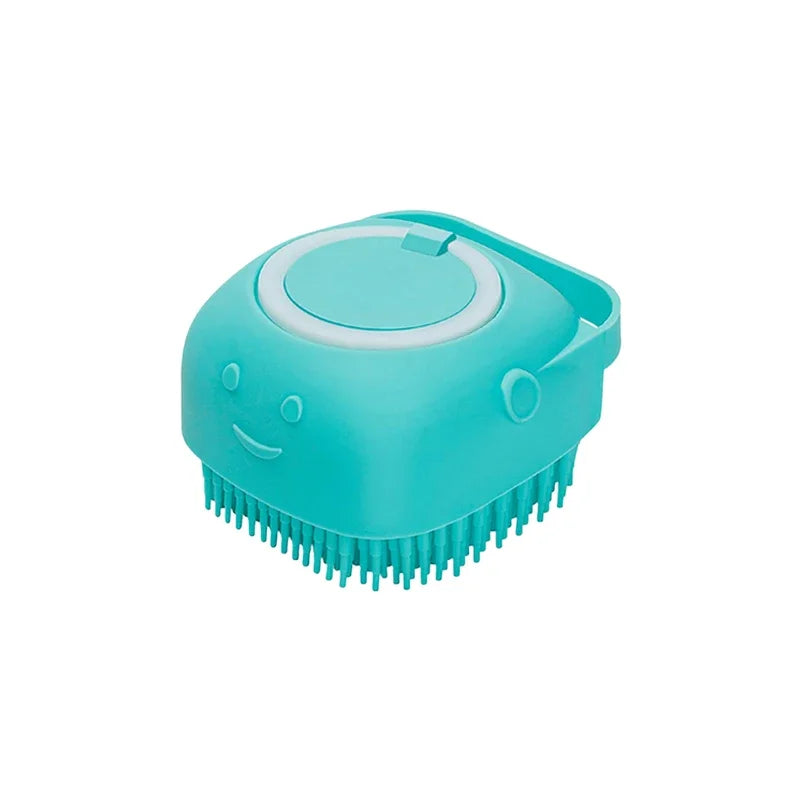 Escova de Banho com Dispensador Para Pet