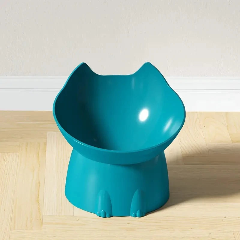 Tigela elevada para gatos WhiskerWare Arredondada