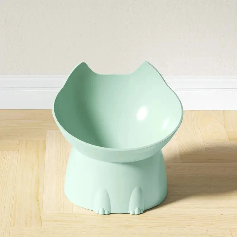 Tigela elevada para gatos WhiskerWare Arredondada