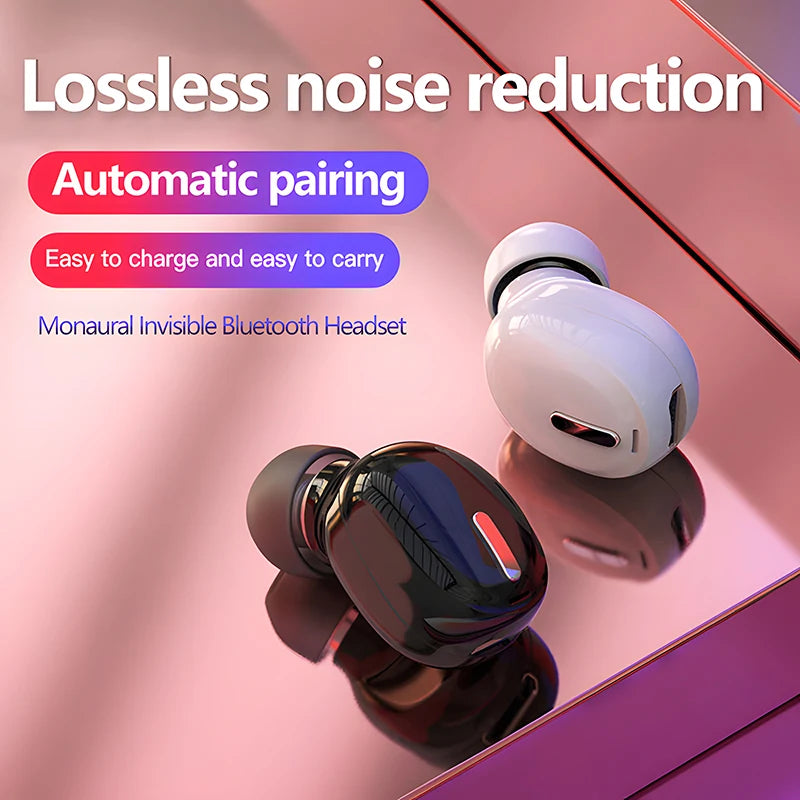 Mini Fone de Ouvido Bluetooth OLNYLO – Com Microfone Integrado Conforto Invisível, Som de Alta Qualidade!