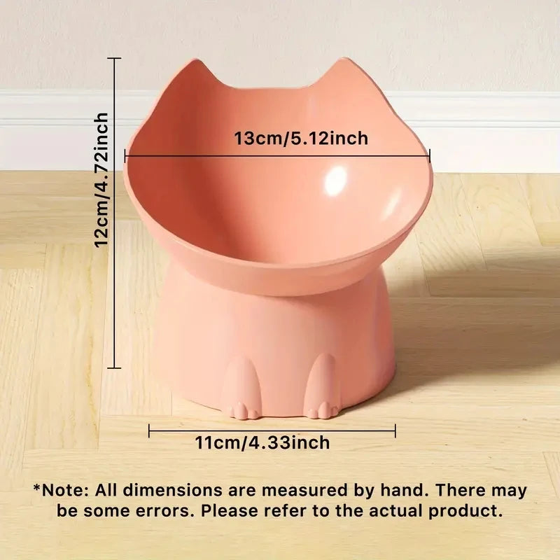 Tigela elevada para gatos WhiskerWare Arredondada
