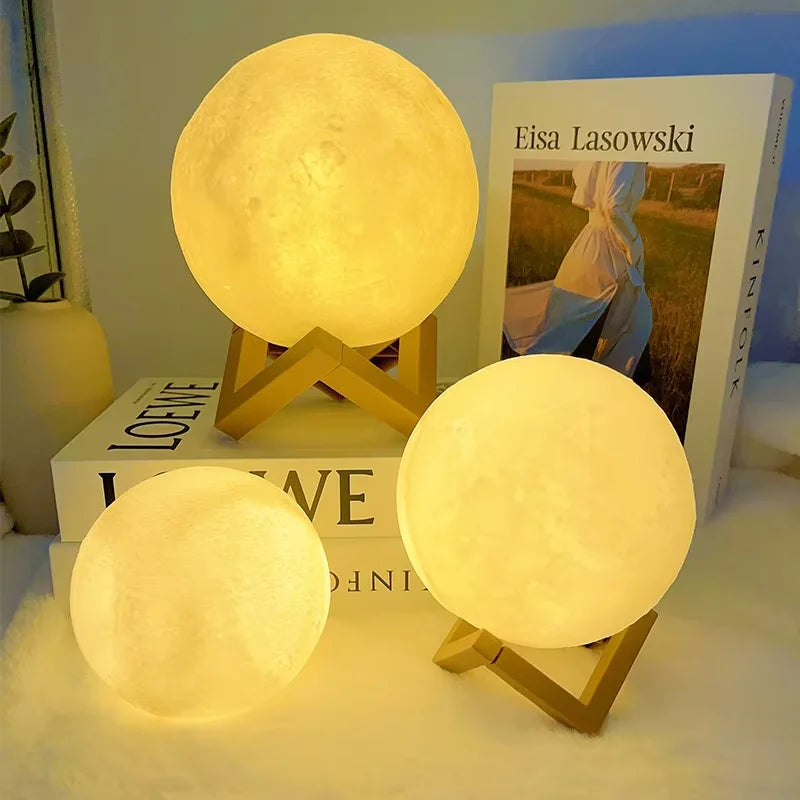 Luminária de Led  Portátil Formado em Lua
