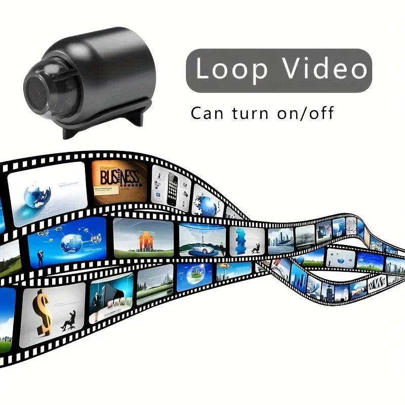 Mini Câmera 1080P HD Monitor de Sono Inteligente com Wi-Fi + controle remoto