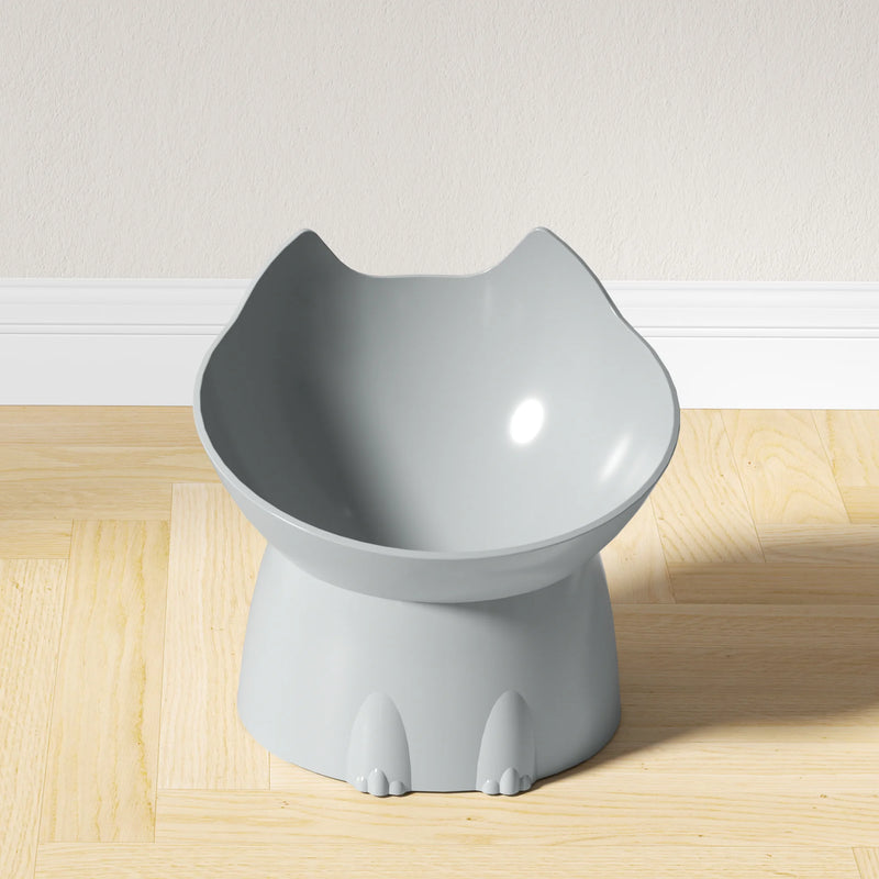 Tigela elevada para gatos WhiskerWare Arredondada