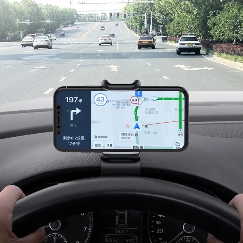 Suporte universal para celular com rotação de 360 graus para carro, suporte para painel de carro, suporte para celular fixo