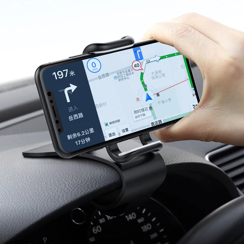 Suporte universal para celular com rotação de 360 graus para carro, suporte para painel de carro, suporte para celular fixo