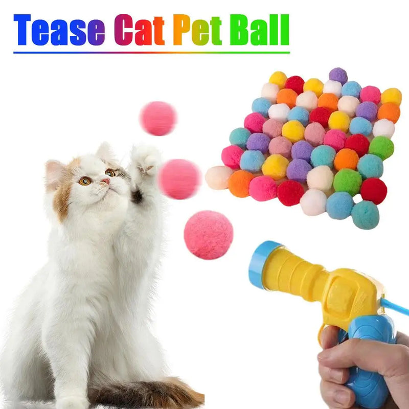 Lançador de Bolas para Gatos Brinquedo para Seu Pet