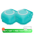 Escova de Banho com Dispensador Para Pet