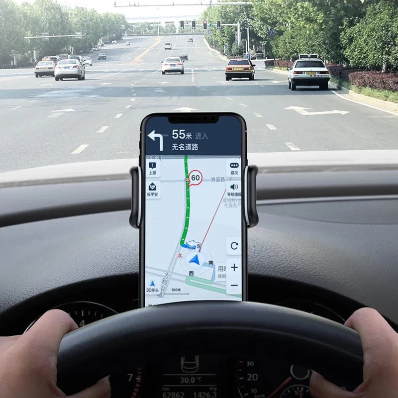 Suporte universal para celular com rotação de 360 graus para carro, suporte para painel de carro, suporte para celular fixo