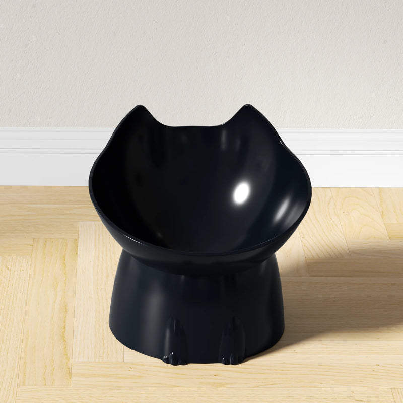 Tigela elevada para gatos WhiskerWare Arredondada